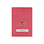 Pink Personalised Passport Cover