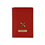 Red Personalised Passport Cover