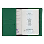 Textured Passport Cover Dark Green