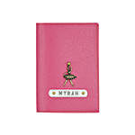 Textured Passport Cover Dark Pink