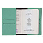 Textured Passport Cover Sea Green