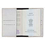 Textured Passport Cover Silver