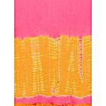 Coral  Pink & Yellow Dress Material