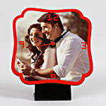 Personalised Red Table Clock