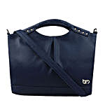 Bagsy Malone Dark Blue Monochic Handbag