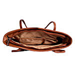 Lino Perros Casual Handbag- Tan