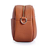 Lino Perros Leatherette Tan Sling Bag