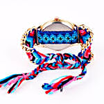 Bohemian Blue Braided Bracelet Stack
