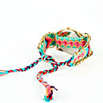Multicolour Braided Bracelet Stack