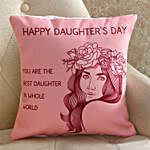 Daughters Day Personalised Cushion
