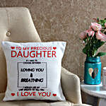 Lovely Daughter Printed Cushion