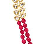 Bold Red & Gold Kundan Necklace Set