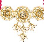 Swanky Red & Gold Kundan Necklace Set