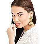 Traditional Kundan Earrings Gold Color