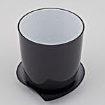 Melamine Cup & Saucer Vase Black