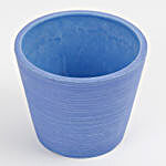 Mini Conical Recycled Plastic Vase Blue