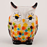 Owl Shaped Resin Vase Multicolor