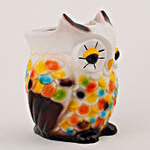 Owl Shaped Resin Vase Multicolor