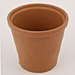 Small Conical Ceramic Vase Brown