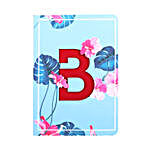 Doodle Initial Diary Blue