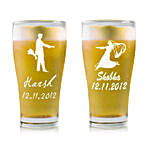 Personalised Set Of 2 Beer Glasses 2211