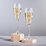 Personalised Set Of 2 Champagne Glasses  2896