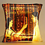 Personalised Karwa Chauth Special LED Cushion