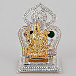Mini Lakshmi Ganesha Idols On Two Singhasan