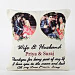 Personalised Wife & Husband Cushion