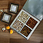 Lakshmi Ganesha Frames & Silver Dry Fruits Box