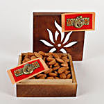 Wooden Box of Almonds