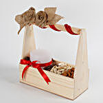 Dry Fruits in Beautiful Wooden Decorated Basket