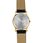 Omax Analog Golden Dial Mens Watch