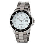 Omax Cool Dial Mens Watch White