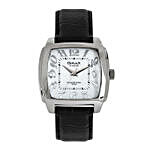 Omax Daily Use White Dial Mens Watch