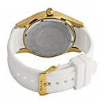 Omax Trendy White Dial Mens Watch