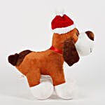 Santa Dog Stuffed Toy