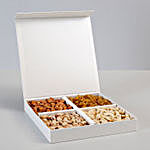 White Box of Assorted Dry Fruits for Diwali