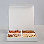 White Box of Assorted Dry Fruits for Diwali
