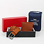 Park Avenue Tan Wallet & Belt Gift Set For Men