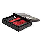 Alvaro Castagnino Red Necktie Pocket Square & Lapel Pin Gift Set for Men