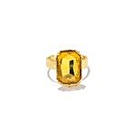 Honey Cube Crystal Ring
