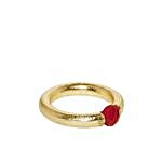Single Red Stone Ring