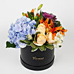 Beautiful Black Box of Mixed 9 Exotic Flowers