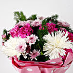 Beautiful Carnations Daisies 18 Pc Premium Bouquet