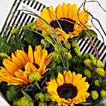 Beautiful Yellow Sunflowers Premium Bouquet