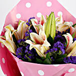 Exotic Pink Oriental Lilies Premium Bouquet