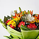 Exquisitely Tied Mixed Flowers Bouquet