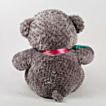 Teddy Bear With Rose Fur Pattern Grey