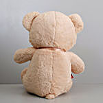Teddy Bear With Rose Patch Beige